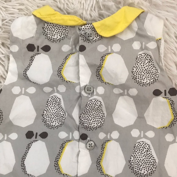 ❌Gold❌Obaïbi Baby Girl Gray Yellow Dress 🍐 - Picture 6 of 6